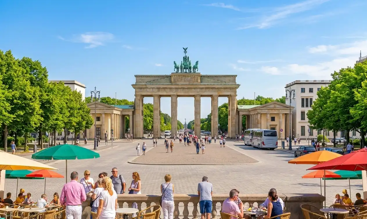 Berlin — Brandenburg Gate and Reichstag