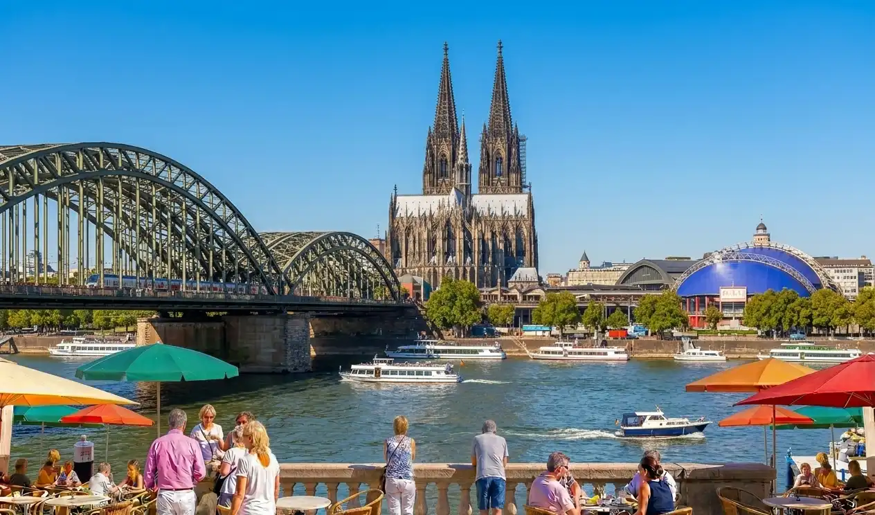 Cologne — Cathedral and Hohenzollern Bridge